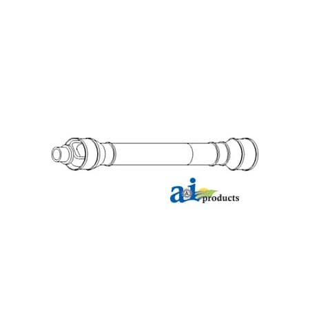 A & I Products Contour Header Drive Shaft, 1-3/8" 21 Spline Slide Collarx 1-1/8" Hex Clamp 34.25"x6.25"x6.25" A-W243329